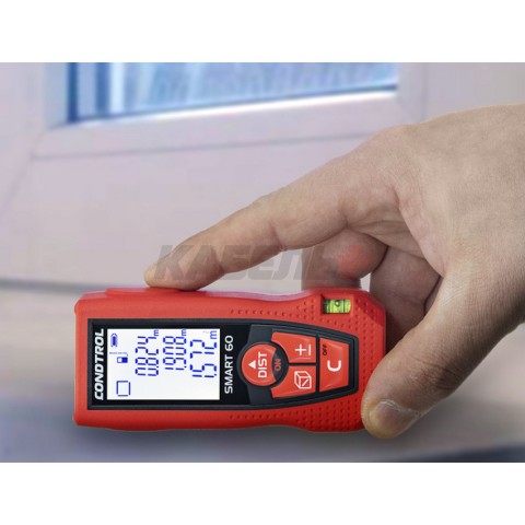 Дальномер лазерный SMART 60 (Красный - 60 м / +- 1,5 мм / 2хААА / Чехол), CONDTROL