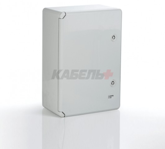 Пластиковый корпус 500х400х180 (ВхШхГ) прозрачная дверь, с монтажной платой, Design Pro Series IP67