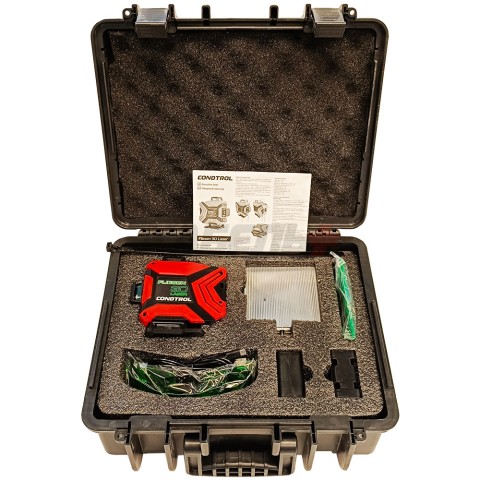Нивелир лазерный Fliesen 3D Laser (Зеленый / 30/60 м / 4 луча / +- 0,3 мм/м / Li-lon / Кейс), CONDTROL