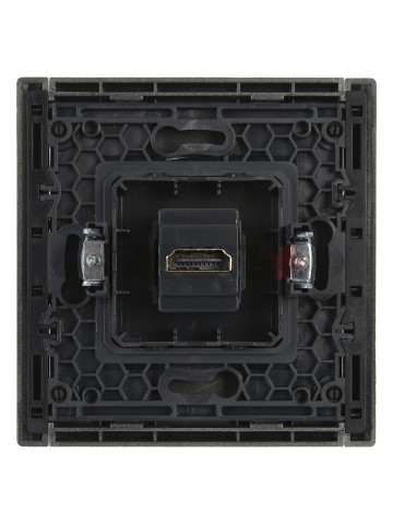 FORTE&PIANO Розетка HDMI FP540 сталь IEK