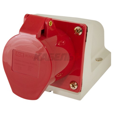 Розетка 125 стационарная 3P+PE+N 32А 380В IP44 TDM