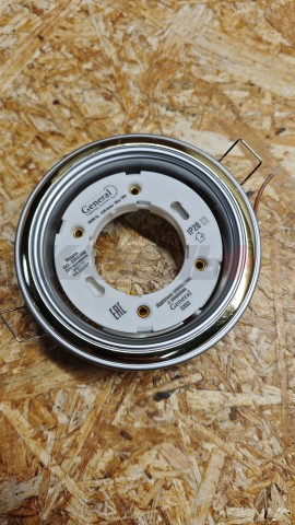 Светильник встраиваемый GLS Два круга GCL-GX53-H38, серебро, золото