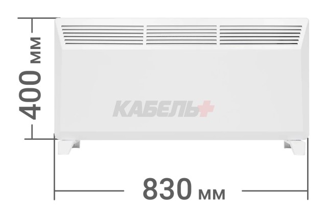 Конвектор электрический ЭК-2000X, термостат, ножки, белый, 2000 Вт, TDM