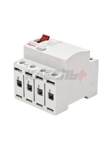 Устройство защитного отключения УЗО ВДТ YON MAX MDL100, 4P, 30mA, 25A, тип АС DKC