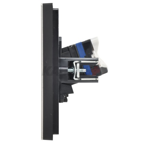 FORTE&PIANO Розетка компьютерная двойная RJ45 кат.6 FP634M металл шампань IEK
