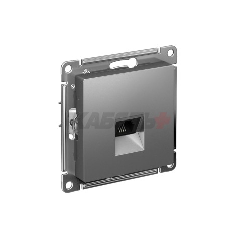 ATLASDESIGN РОЗЕТКА телефонная RJ11, механизм, СТАЛЬ