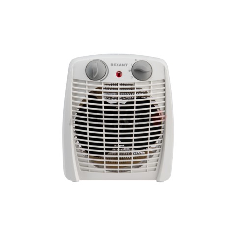 Тепловентилятор электрический настольный 2кВт со спиральным нагревательным элементом, белый REXANT