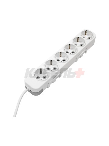 EL-BI,Myra,удлинитель 6гн2м с/з белый,527-010202-611