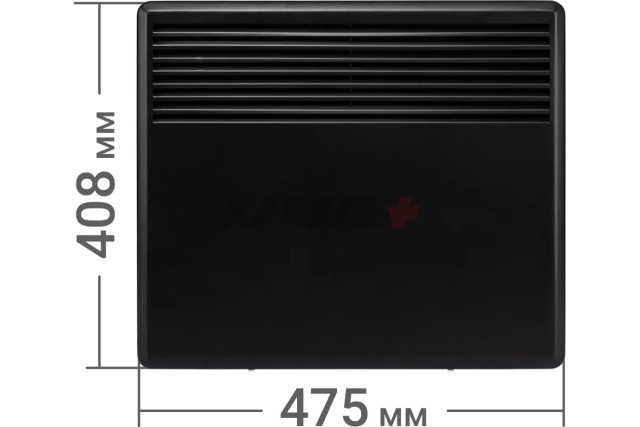 Конвектор электрический ЭК-1000С, 1000 Вт, термостат, СТИЧ, черный, TDM