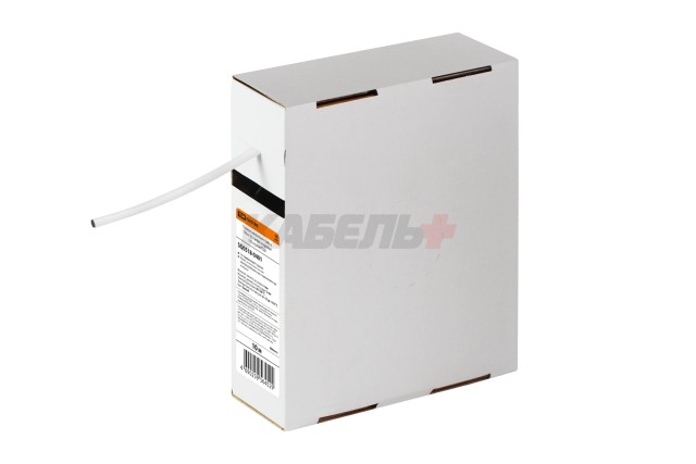 Термоусаживаемая трубка ТУТнг 4/2 белая в коробке (10 м/упак) TDM