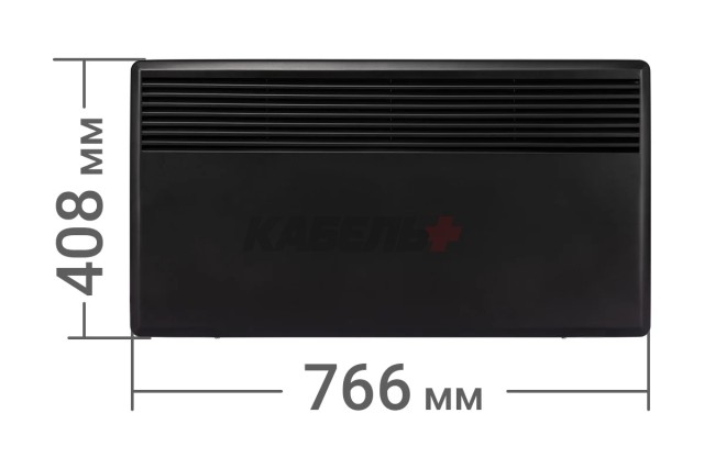 Конвектор электрический ЭК-2000С, 2000 Вт, термостат, СТИЧ, черный, TDM