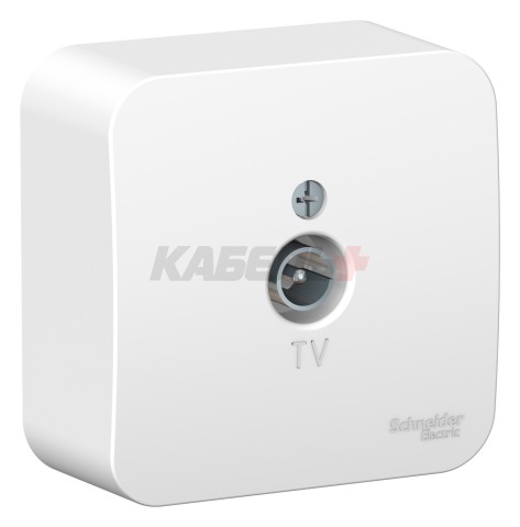 BLANCA О/У КОННЕКТОР ТВ, ИЗОЛ.ПЛ., БЕЛЫЙ