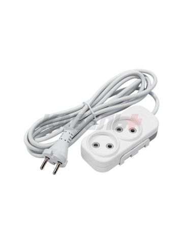 EL-BI,Myra,удлинитель 2гн3м б/з белый,527-110203-260