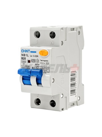Дифавтомат NB1L 1P+N B25 30mA тип AC 10kА (36mm) (R)