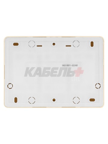 Розетка шестиместная 2П+3 открытой установки IP20 16A сл.кость "Ладога" TDM