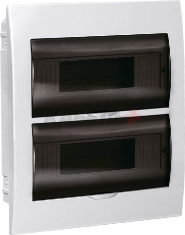 Корпус пластиковый ЩРВ-П-24 черн. прозр. дверь IP41 GENERICA