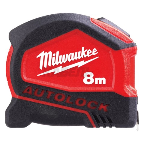 Рулетка 8 м / 25 мм Autolock, MILWAUKEE