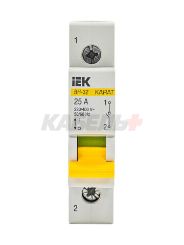 KARAT Выключатель нагрузки (мини-рубильник) ВН-32 1P 25А IEK