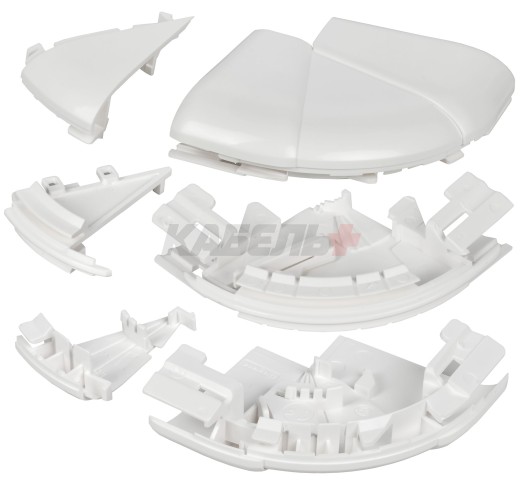 DLP Угол внешний изменяемый для кабель-канала 150х50мм (60-120град) белый