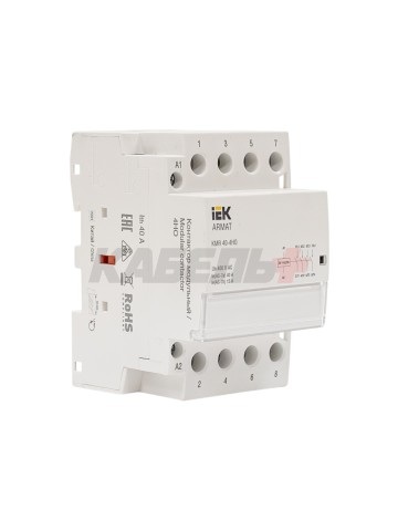 ARMAT Контактор модульный KMR 40А 24В AC/DC 4НО IEK
