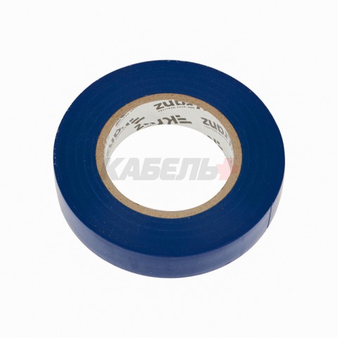Изолента ПВХ 0,13х15мм, 25м, синяя KRANZ.