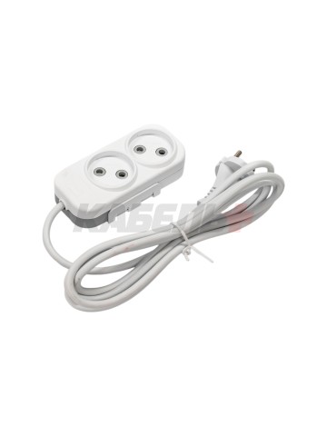 EL-BI,Myra,удлинитель 2гн2м б/з белый,527-110202-260