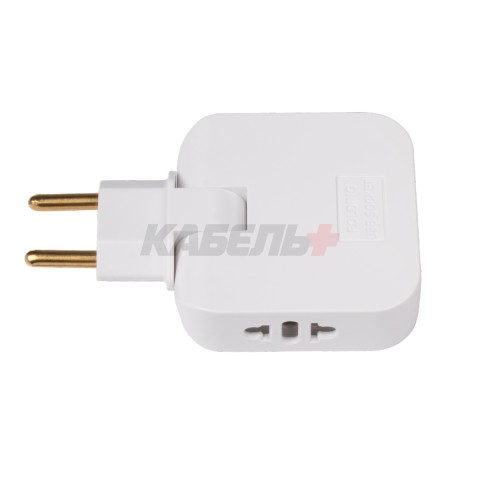 Разветвитель ФАZА FAS-2AC-wh тройник, белый