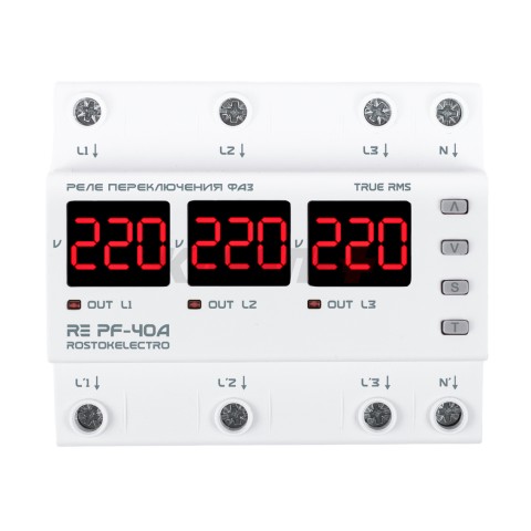 Реле переключения фаз PF-40A RE