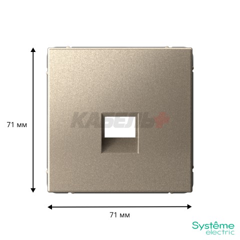 ARTGALLERY НАКЛАДКА для информационных функций типа Keystone, ШАМПАНЬ