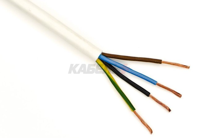 Провод ПВСн 3х1,5+1х1,5 БЕЛЫЙ