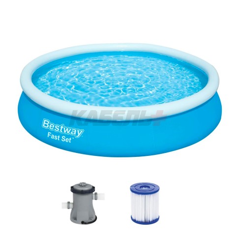 57274 Бассейн Fast Set 366х76см фильтр -насос 1249л/ч BESTWAY