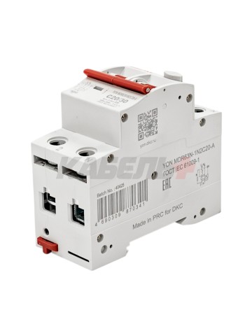 Дифавтомат YON max типа MDR, 1P+N, 30mA, 20A, хар-ка C, 6kA, тип А DKC