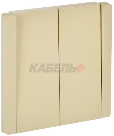 FORTE&PIANO Выключатель 2-клавишный перекрестный 10А FP409 ваниль IEK