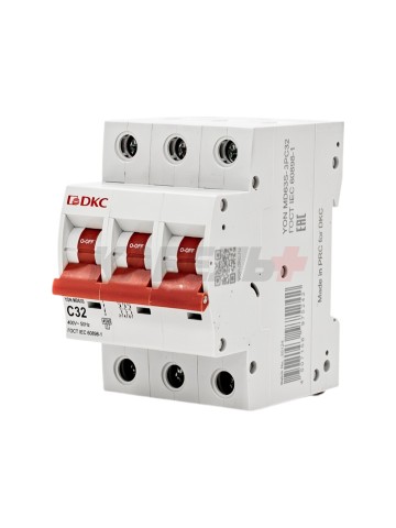 Автоматический выключатель YON max типа MD63S, 4,5кА, 3 полюса, хар-ка C, 32А DKC