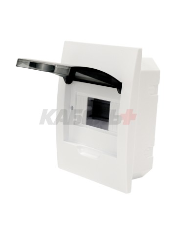 Корпус пластиковый ЩРВ-П-6 черн. прозр. дверь IP41 GENERICA