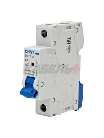 Автоматический выключатель NB1-63 1P 06A 6kA х-ка C (DB) (R)