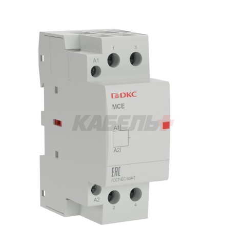 Контактор модульный YON max типа MCE, 2P, 63A, 240В, 2НО DKC