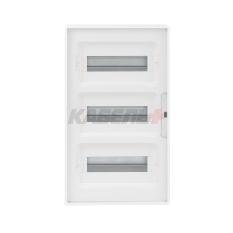 Щиток 36 мод настенный FRAME, белый с прозрачной дверцей, с 4 шинами PEN (2шт на 8 отв. и 2шт на 10 отв.) DKC