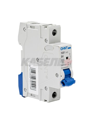 Автоматический выключатель NB1-63 1P 06A 6kA х-ка B (DB) (R)