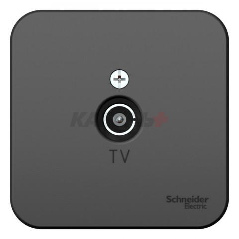 BLANCA О/У КОННЕКТОР ТВ, ИЗОЛ.ПЛ., АНТРАЦИТ