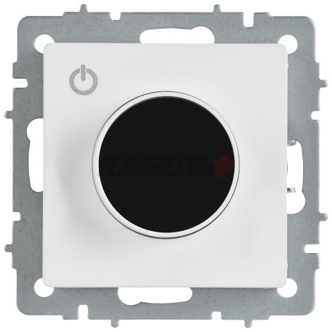 BRITE Термостат электронный с индикацией ТС10-1-БрАБ арктический белый IEK