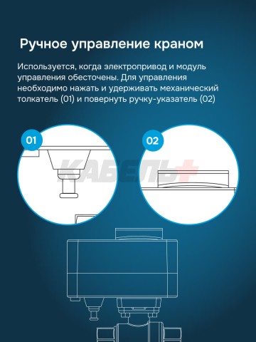 Шаровой кран с электроприводом Welrok sp нерж. DN25 (1")