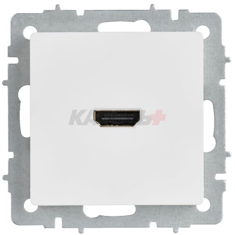 BRITE Розетка HDMI РHDMI-0-БрАБ арктический белый IEK