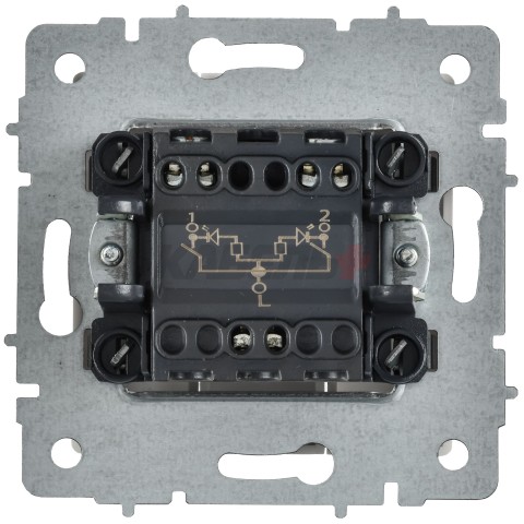 BRITE Выключатель 2-клавишный с индикацией 10А ВС10-2-1-БрАБ арктический белый IEK