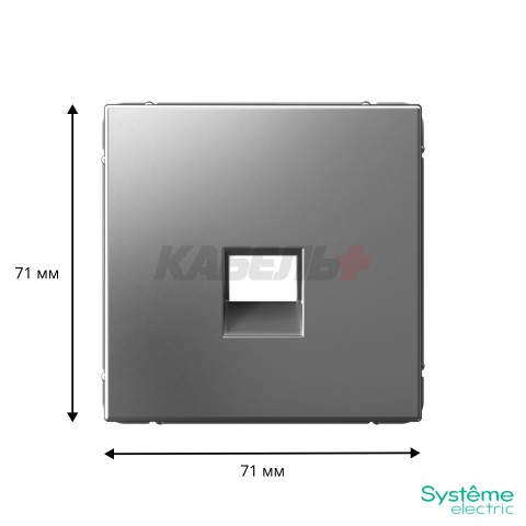 ARTGALLERY НАКЛАДКА для информационных функций типа Keystone, СТАЛЬ