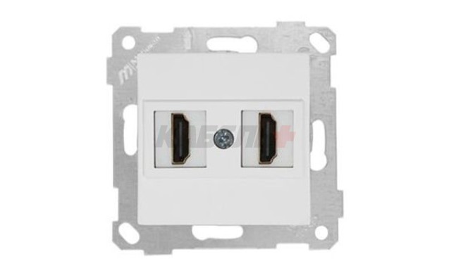 Rita - Розетка 2xHDMI, белая