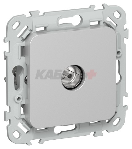 FLITE Розетка TV экранированная оконечная тип M РТВм-1-1-1-ФлА алюминий IEK