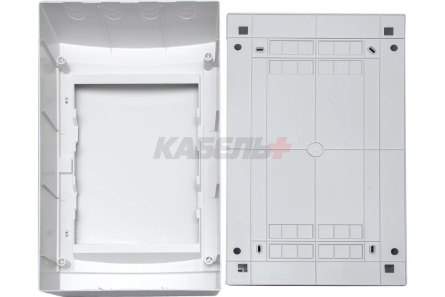 N48CW IT, Щит навесной мультимедийный, 4 ряда, белая дверца, IP40