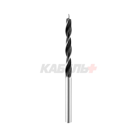 Сверло по дереву 5х85 мм, цилиндрический хвостовик Kranz