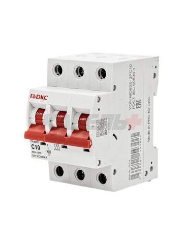 Автоматический выключатель YON max типа MD63S, 4,5кА, 3 полюса, хар-ка C, 10А DKC